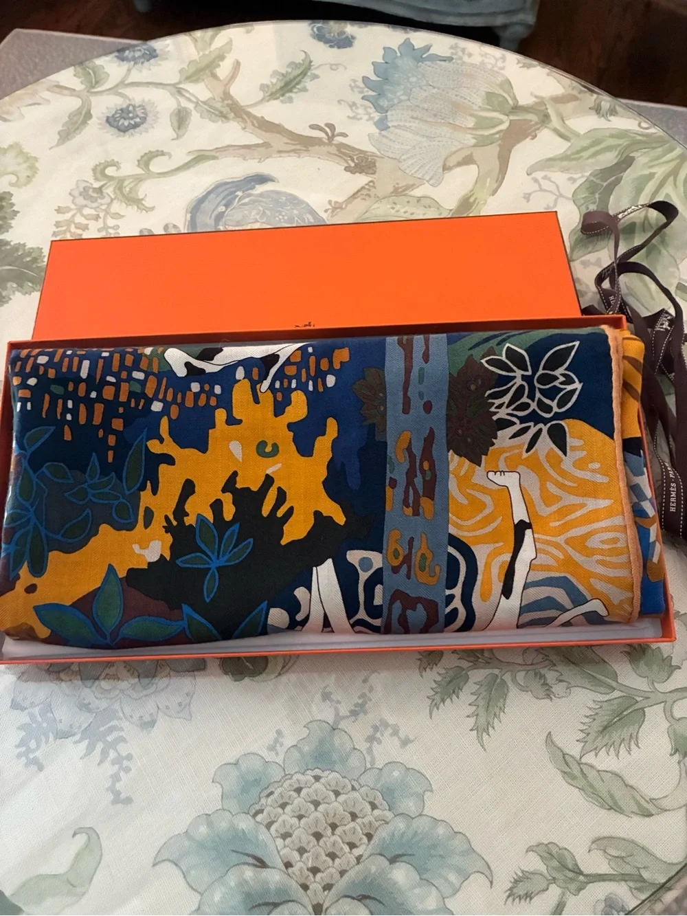 Hermes En Liberté! 140cm Cashmere/Silk Stole Pristine